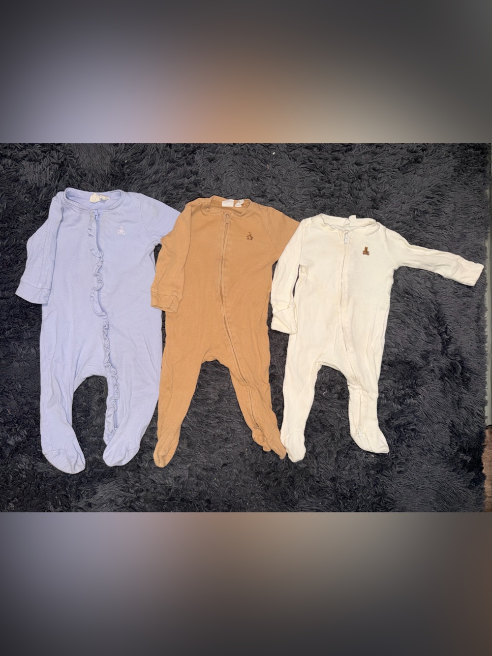Baby gap Three piece Footed One-Piece pajamas size 0-3 and 3-6